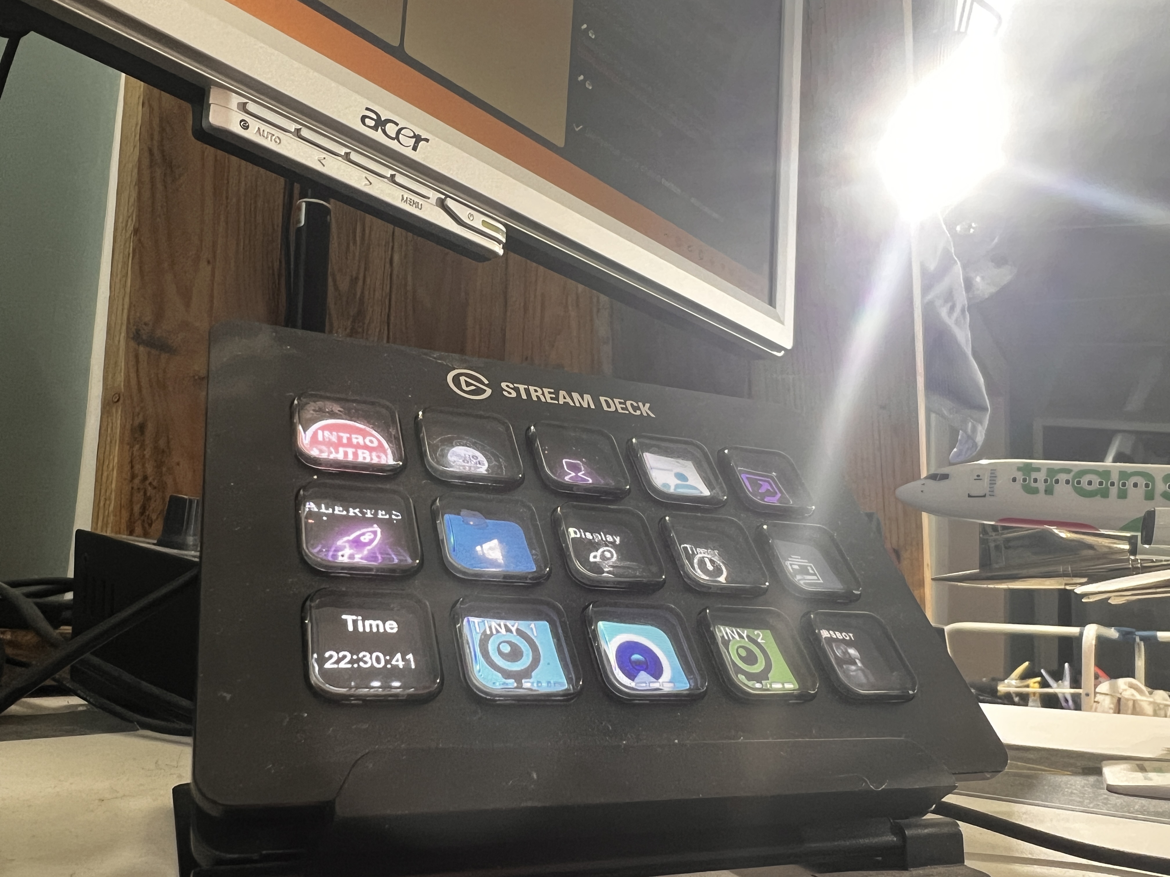 Stream Deck de la régie La Zone Aéro